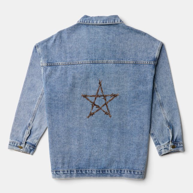 Pentagram of Thorns Jeansjacke (Rückseite)