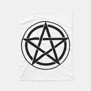 Pentagram-Symbol - Fünf Punkte Sterne Fleecedecke