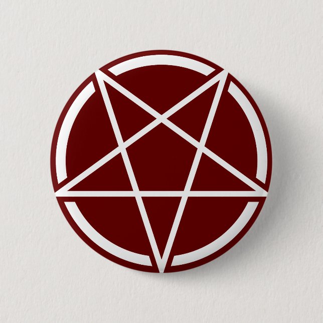 Pentagram (weißes) No.1 Button (Vorderseite)