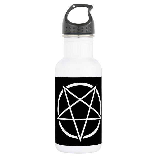 Pentagram (weißes) No.1 Trinkflasche (Vorderseite)