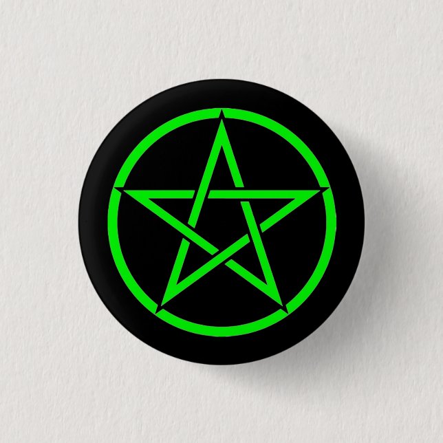 Pentagramm-Abzeichen für das Schwarze und das Grün Button (Vorderseite)