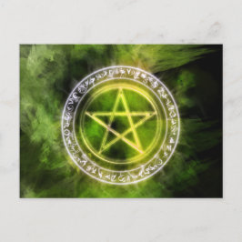 Pentagramm Art Postkarte