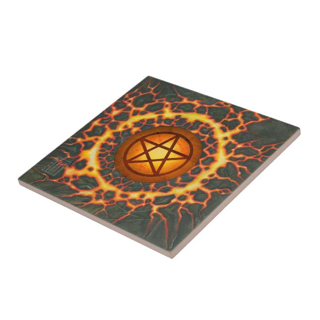 Pentagramm Fliese (Seite)