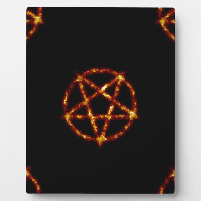 Pentagramm Fotoplatte (Vorderseite)