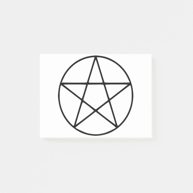 Pentagramm - Fünf Sternengestalt Post-it Klebezettel (Vorderseite)
