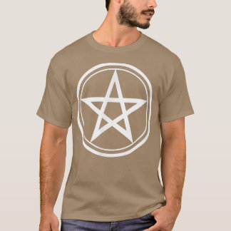 Pentagramm im T - Shirt "Circle Witz"