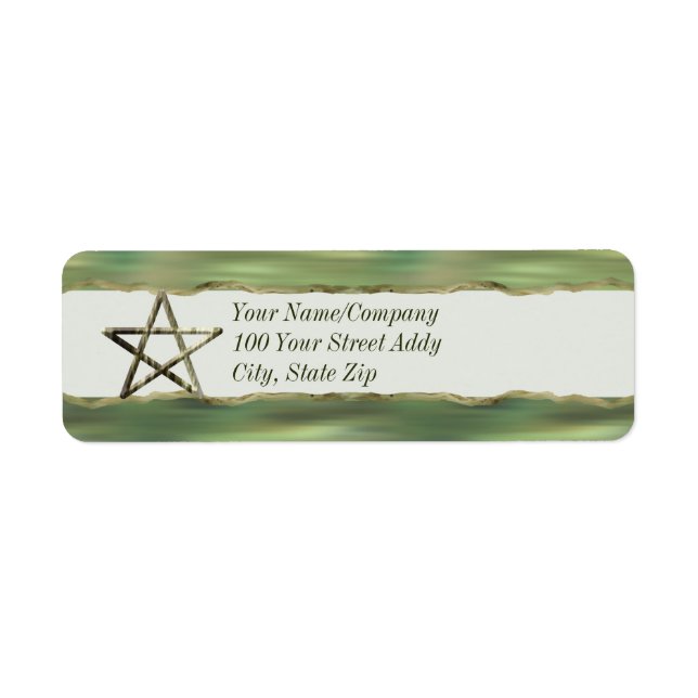 Pentagramm in Holz (Vorne)