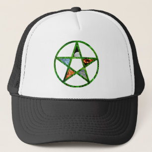 Pentagramm mit Elementen Truckerkappe