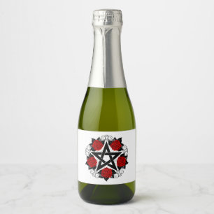 Pentagramm mit Rote Rosen