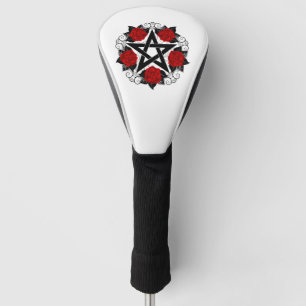 Pentagramm mit Rote Rosen Golf Headcover