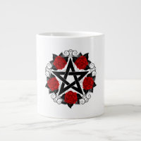 Pentagramm mit Rote Rosen