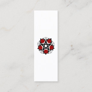 Pentagramm mit Rote Rosen Treuekarte