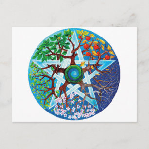 Pentagramm Postkarte