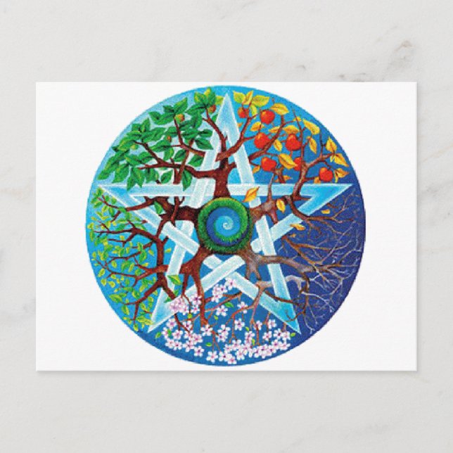 Pentagramm Postkarte (Vorderseite)