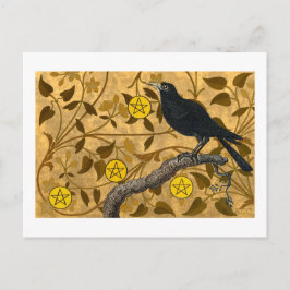 Pentagramm Raven Postkarte