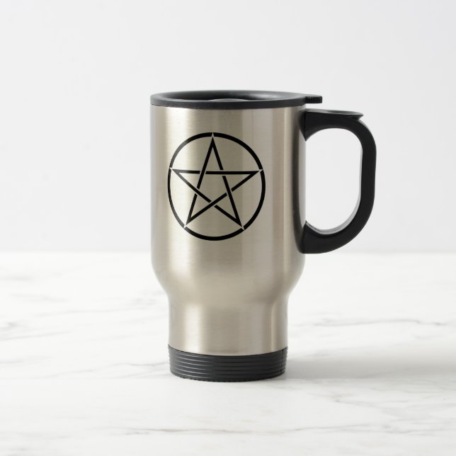 Pentagramm-Reise-Tasse Reisebecher (Rechts)