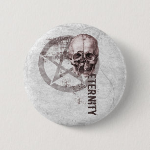 Pentagramm-Schädel Button