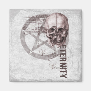 Pentagramm Skull Magnet