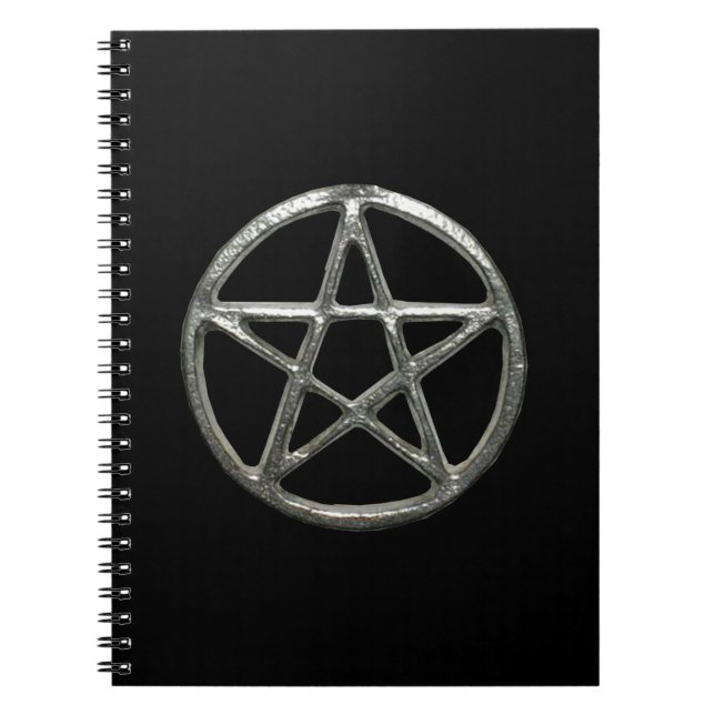 Pentagramm Spiral Notebook Notizblock (Vorderseite)