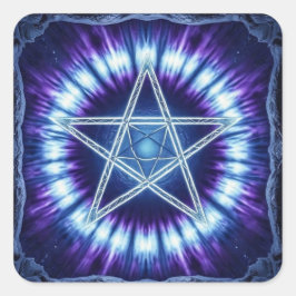 Pentagramme4Heide Quadratischer Aufkleber
