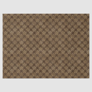 Pentagramme aus braunem Gold Seidenpapier