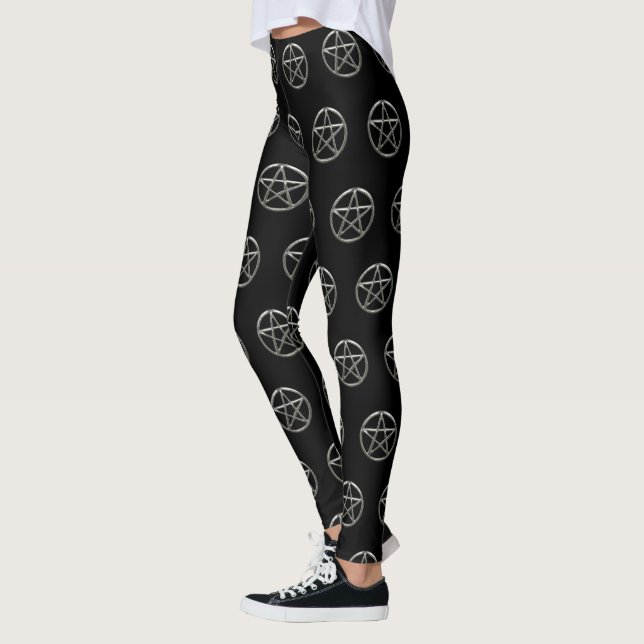 Pentagramme Pentacle Leggings Wiccan (Gauche)