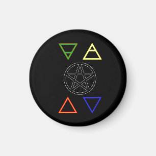 Pentakel und Elemente Magnet