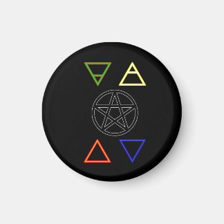 Pentakel und Elemente Magnet