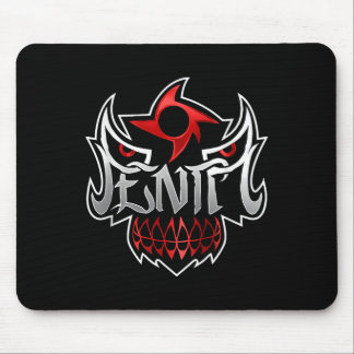 Pentanmaske in schwarzer Farbe _1 Mousepad