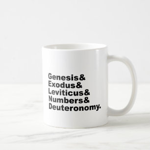 Pentateuch Genesis Exodus Leviticus Numbers ... Kaffeetasse