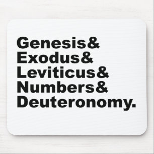 Pentateuch Genesis Exodus Levitikus Numeri... Mousepad