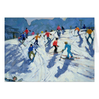 Pente occupée Lofer 2004 de ski