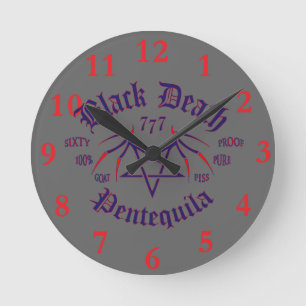 Pentequila Runde Wanduhr