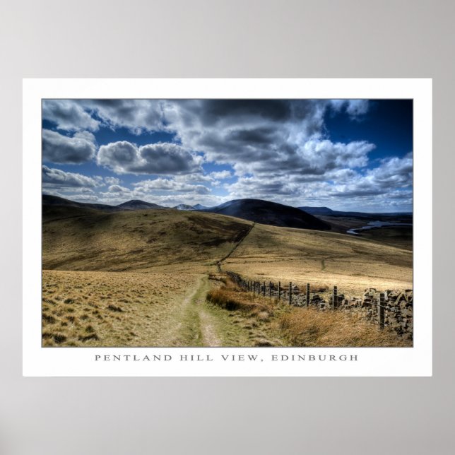 Pentland Hill View II Poster (Vorne)