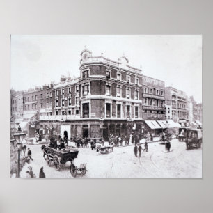 Pentonville Road szene, Islington, London Poster