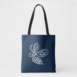 Penwork Calligraphic Honey Bee Tasche