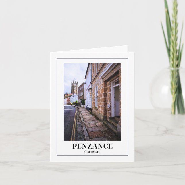 Penzance, Cornwall Karte (Vorderseite)