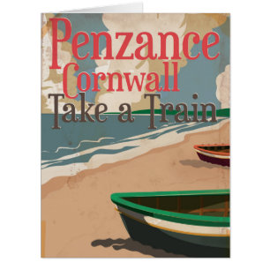 Penzance,Cornwall Vintage-Lokomotive-Reiseposter