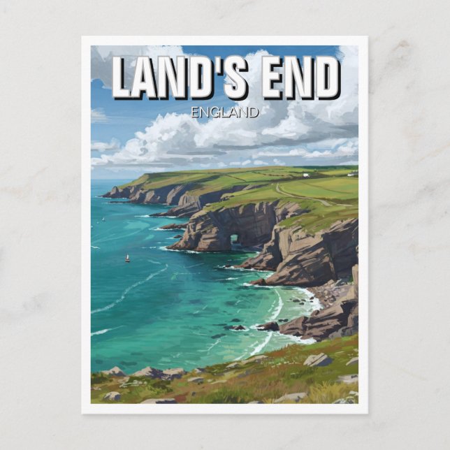 Penzance Land's End England Travel Postkarte (Vorderseite)