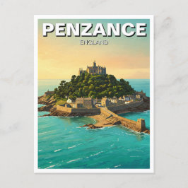 Penzance St. Michael's Mount England Travel Postkarte