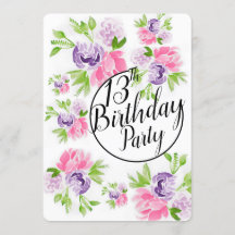 Peoney Cluster - Einladung zum 13. Geburtstag