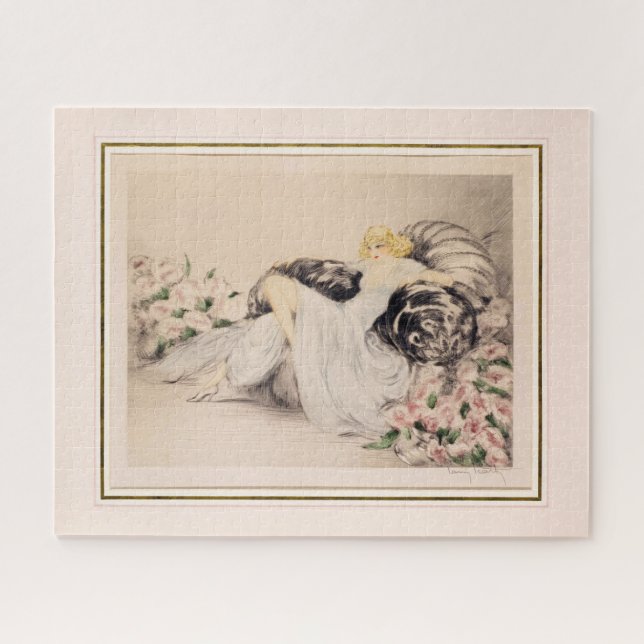 Peonies, 1935 von Louis Icart (Horizontal)