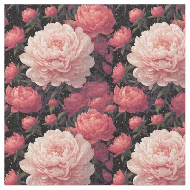 Peonies 3 stoff (Nahaufnahme)
