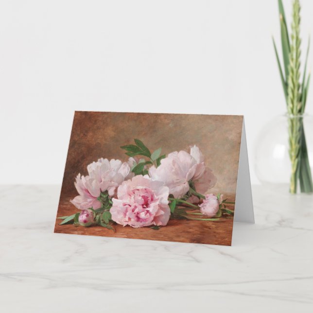 Peonies | Alexandre Gamba de Preydour Karte (Vorderseite)
