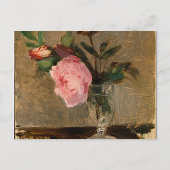 Peonies Berthe Morisot Kunst Postkarte (Vorderseite)