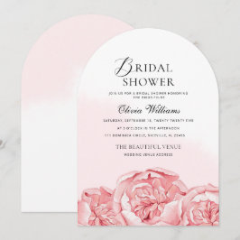 Peonies Bridal Dusche Einladung