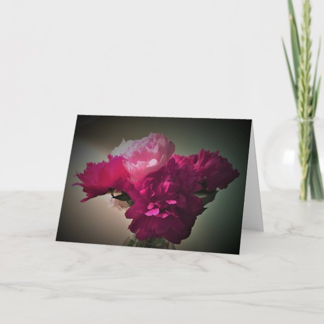 Peonies, carte (Devant)
