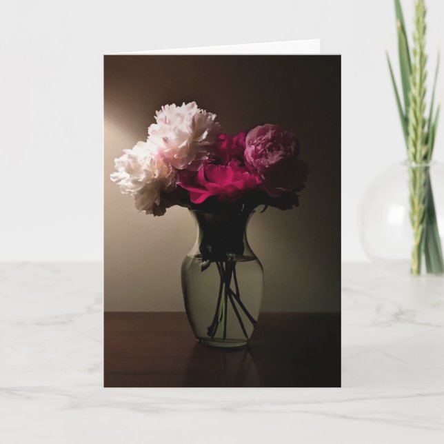 Peonies, carte (Devant)