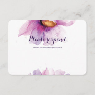 Peonies d'aquarelle rayonnantes RSVP