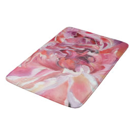 Peonies Floral Bath Mat Badematte